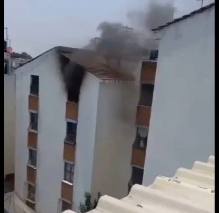Incendio en departamento