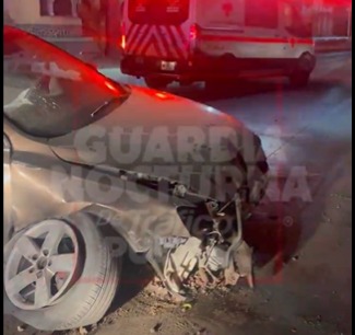 Un hombre irresponsable pone en riesgo su vida y la de otros en Puebla tras conducir y chocar en estado de ebriedad