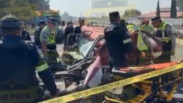 Fuerte accidente en Ecatepec deja una mujer sin vida y un hombre lesionado